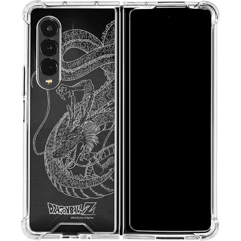 Dragon Ball Z Negative Shenron Galaxy Z Fold4 5G Clear Case